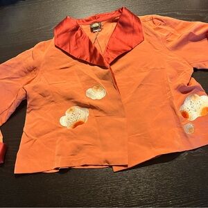 Nambe Women's Vibrant Orange Blazer